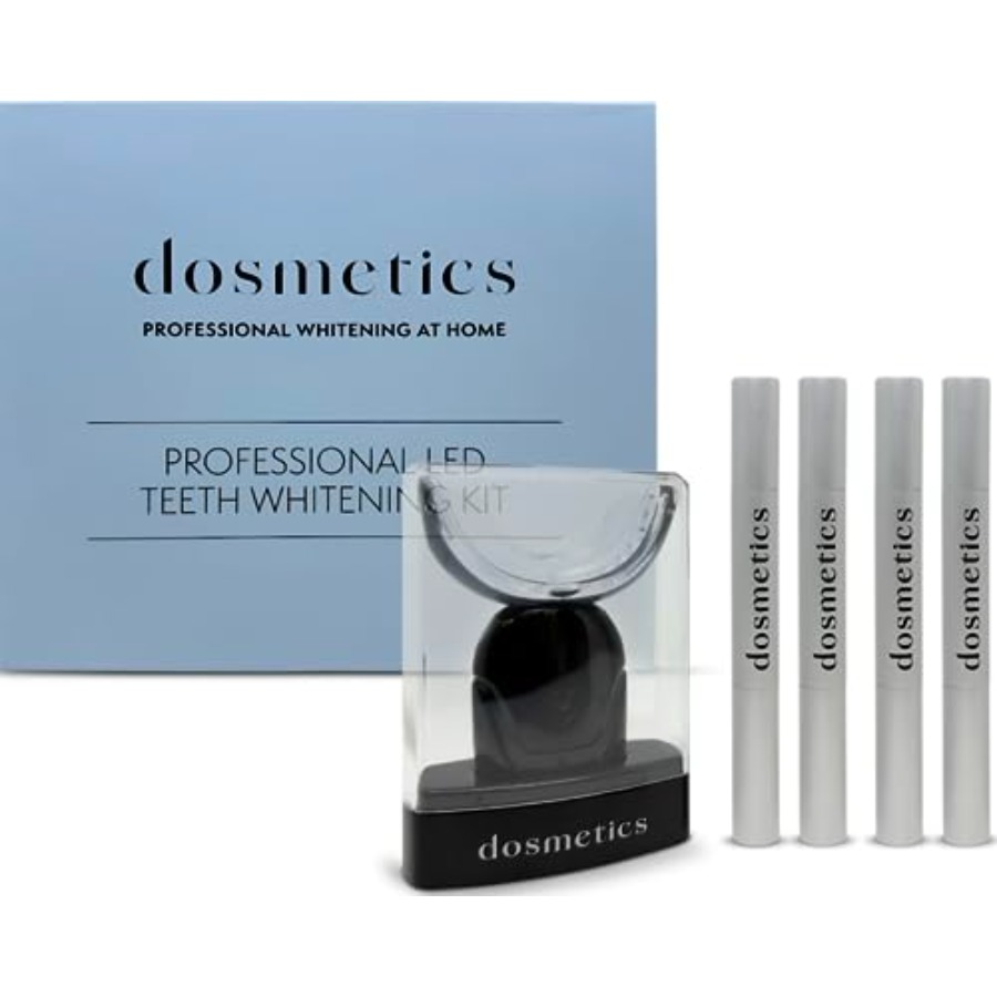 Teeth Whitening With Peroxide - Teeth Whitening Kit with LED Light