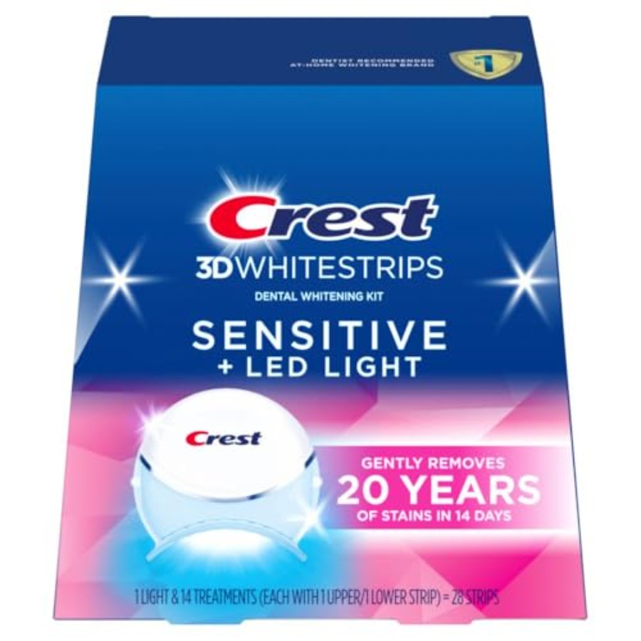 Teeth Whitening Strips - Crest 3D Whitestrips Sensitive Gentle +