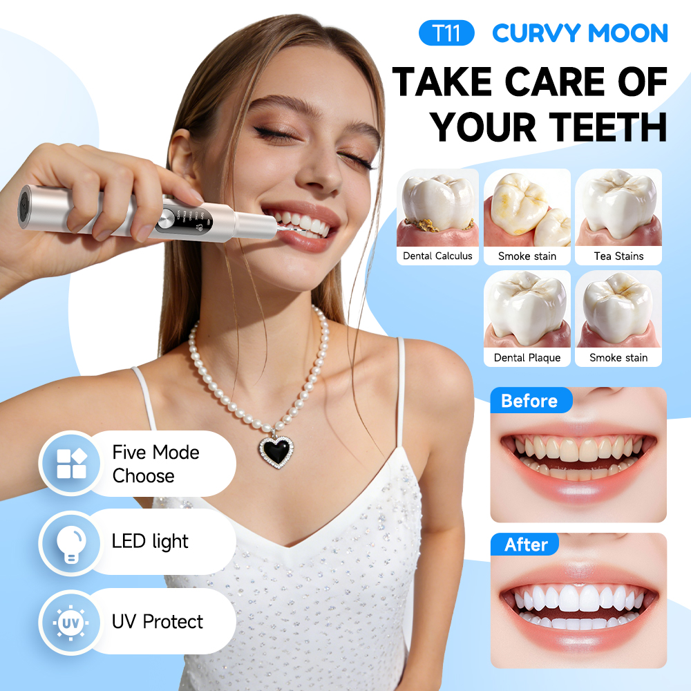 Teeth Whitening Express - CURVY MOON T11 Electric Ultrasonic Scaler