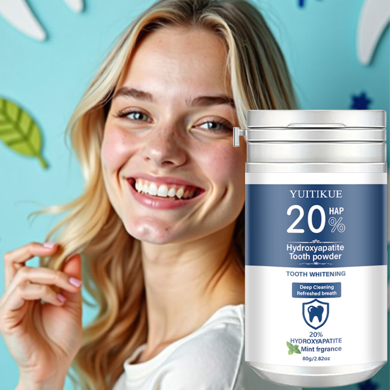 Teeth Whitening Lab - Yuitikue 20% Hydroxyapatite Tooth Powder, Mint