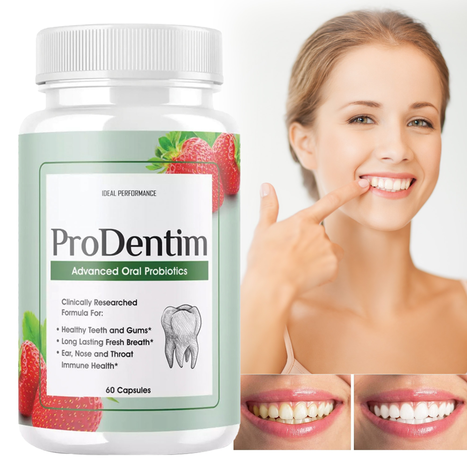 Teeth Whitening Promotion - Advanced Oral Probiotics - Promotes Healthy