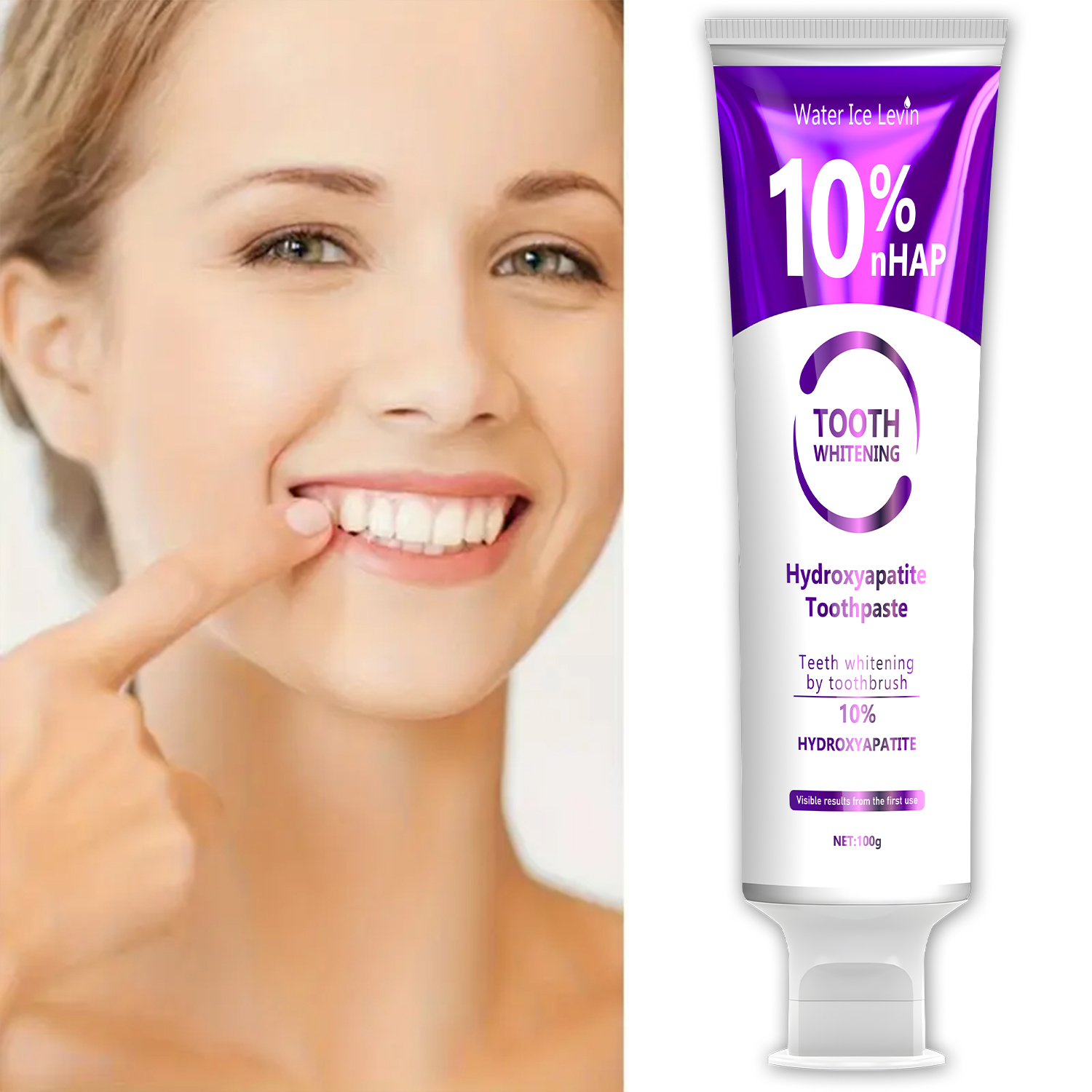 Teeth Whitening With Peroxide - 10% Nanoh Hydrogen Oxide Toothpaste, Gently