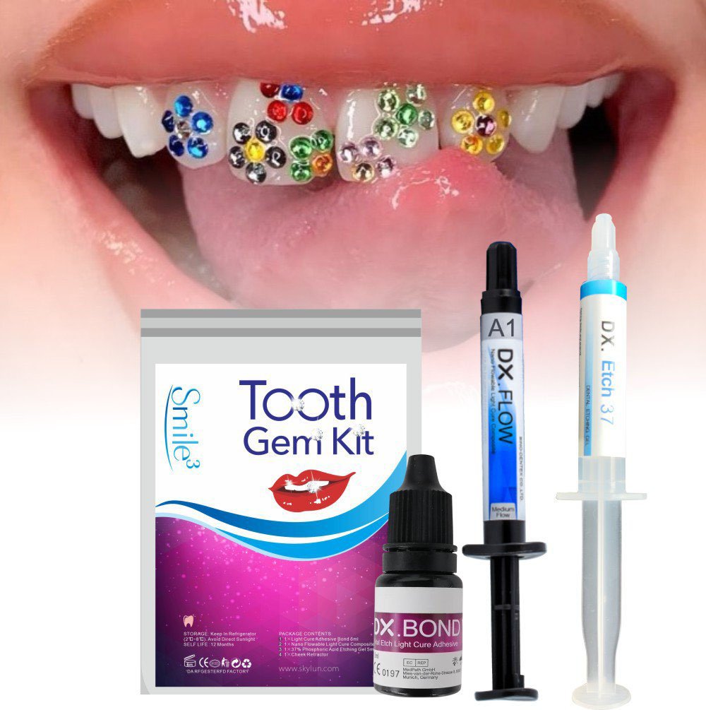 Teeth Whitening Kit At Home - HOT Tooth Gem Kit Teeth Decorations