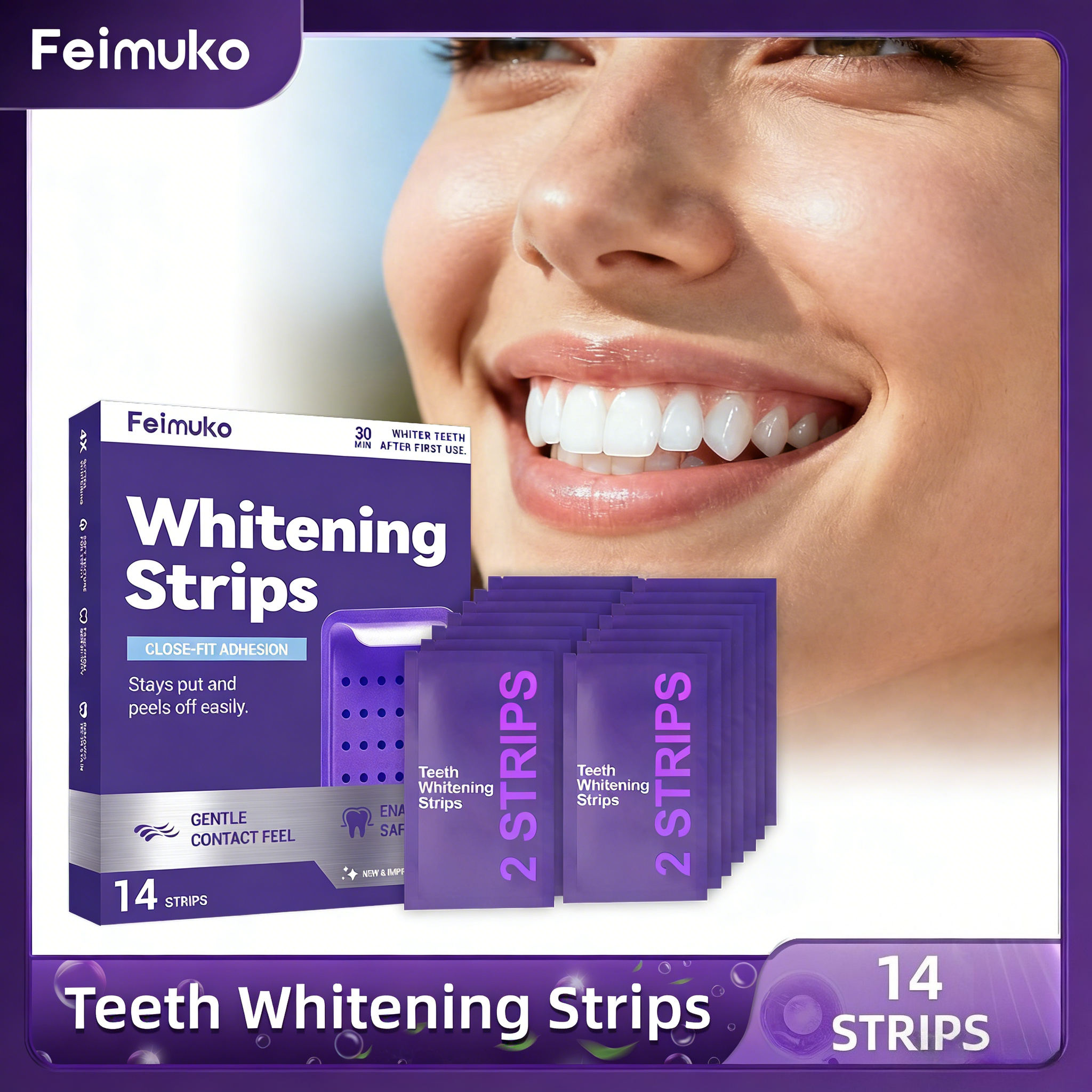 Teeth Whitening Gels Used By Dentists - Purple Teeth Whitening Strips Oral Cleaning