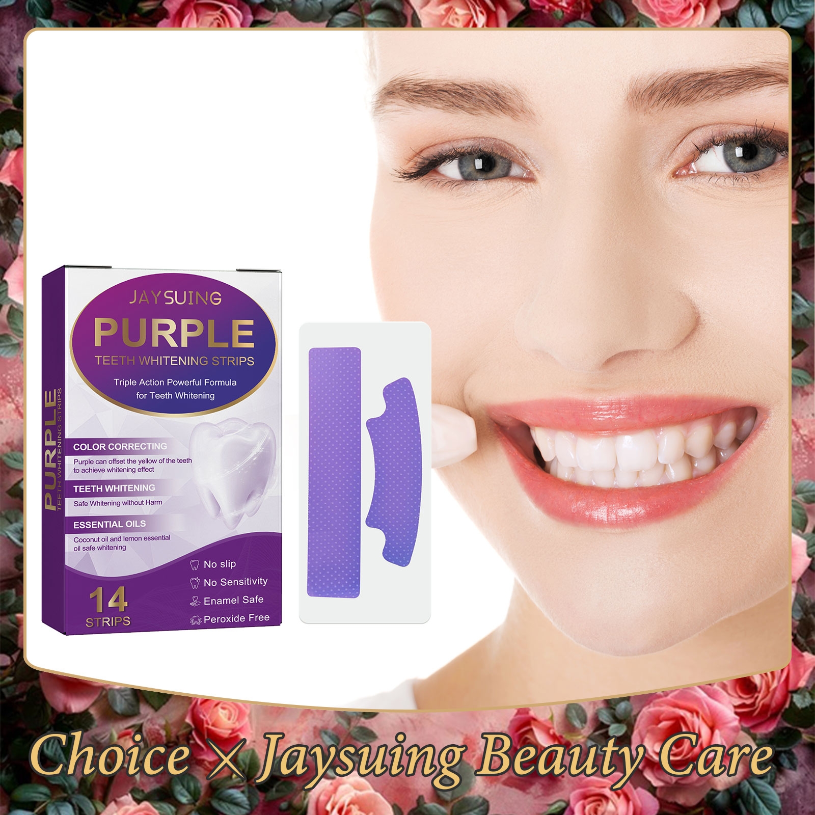 Teeth Whitening Gels Used By Dentists - 14pcs/box Teeth Bleaching Strip Purple Dental