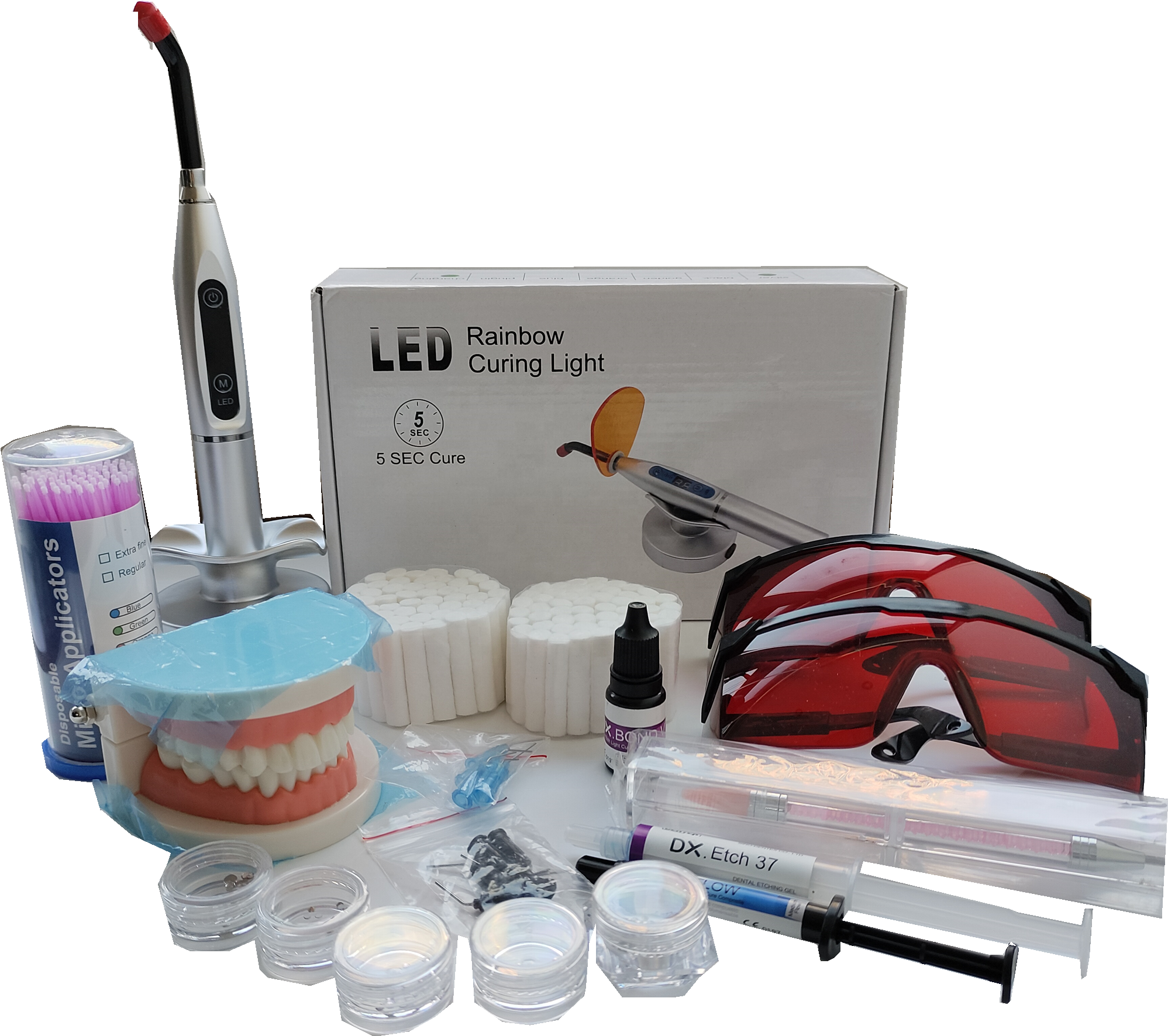 Teeth Whitening Kit At Home - Professional A Kit Crystals Light Cure