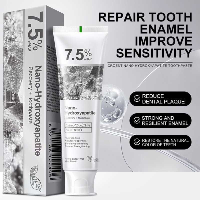 Teeth Whitening With Peroxide - 1/3pcs 7.5% Hydroxyphosphate Gray Stone Toothpaste