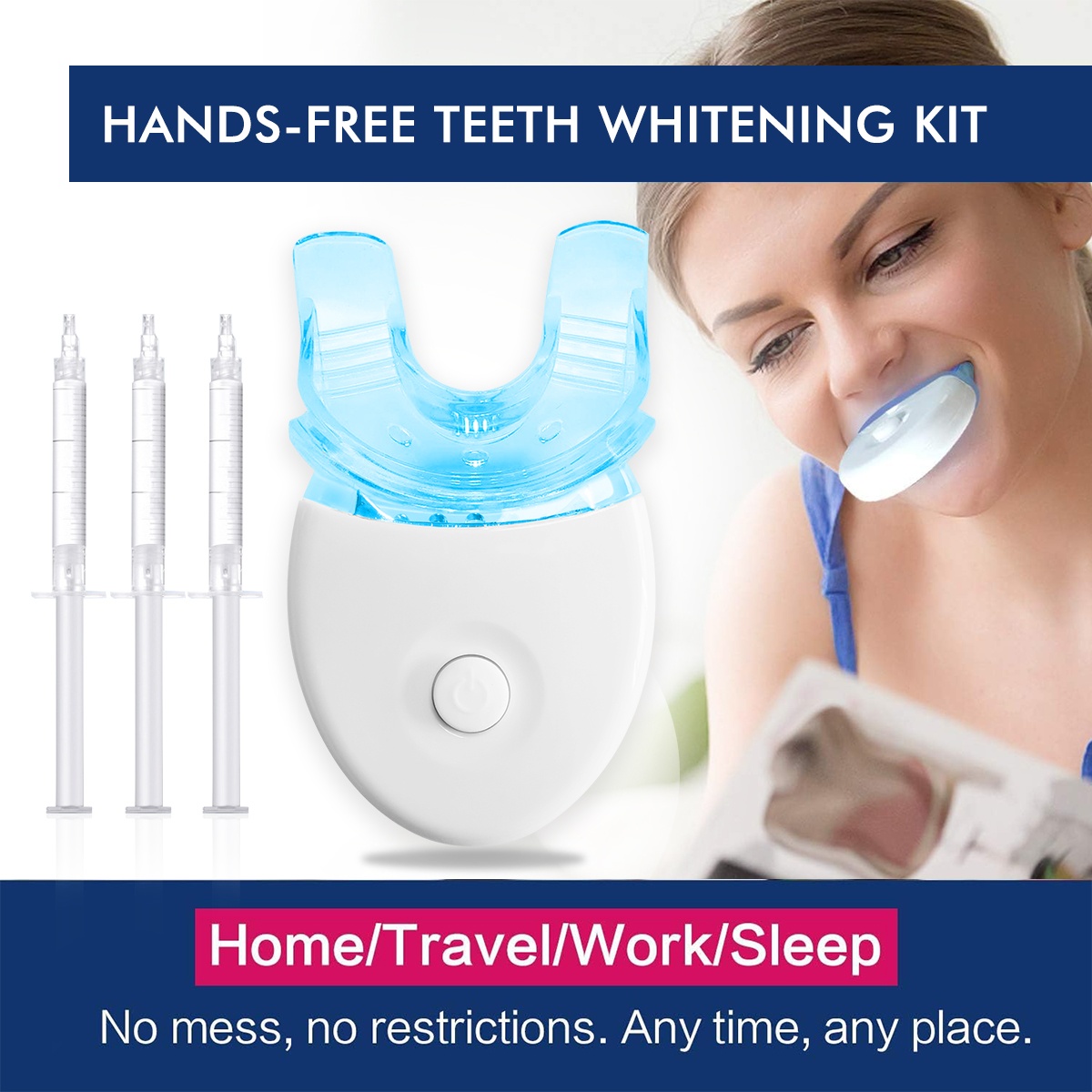 Teeth Whitening Kit At Home - Teeth Whitening Kit - 5X LED