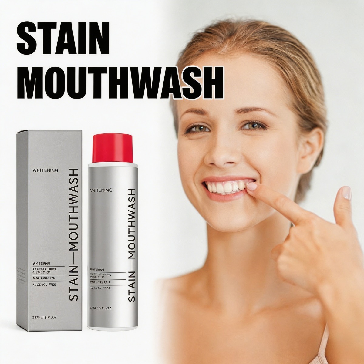 Stain Whitening Mouthwash Gunk - đánh giá và giá Teeth Whitening Promotion