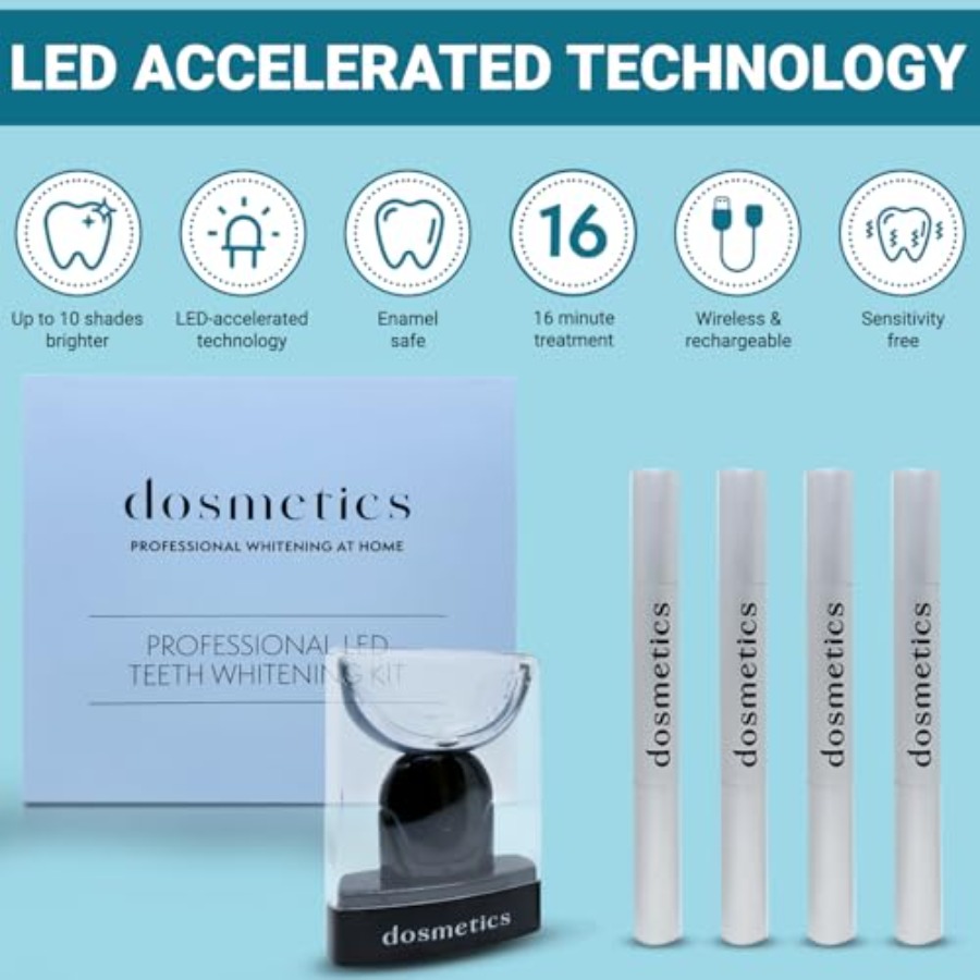 Teeth Whitening Kit with LED L - đánh giá và giá Teeth Whitening With Peroxide