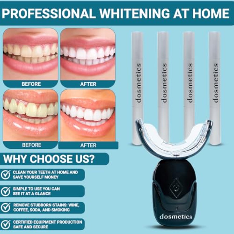 Teeth Whitening Kit with LED L - đánh giá và giá Teeth Whitening With Peroxide