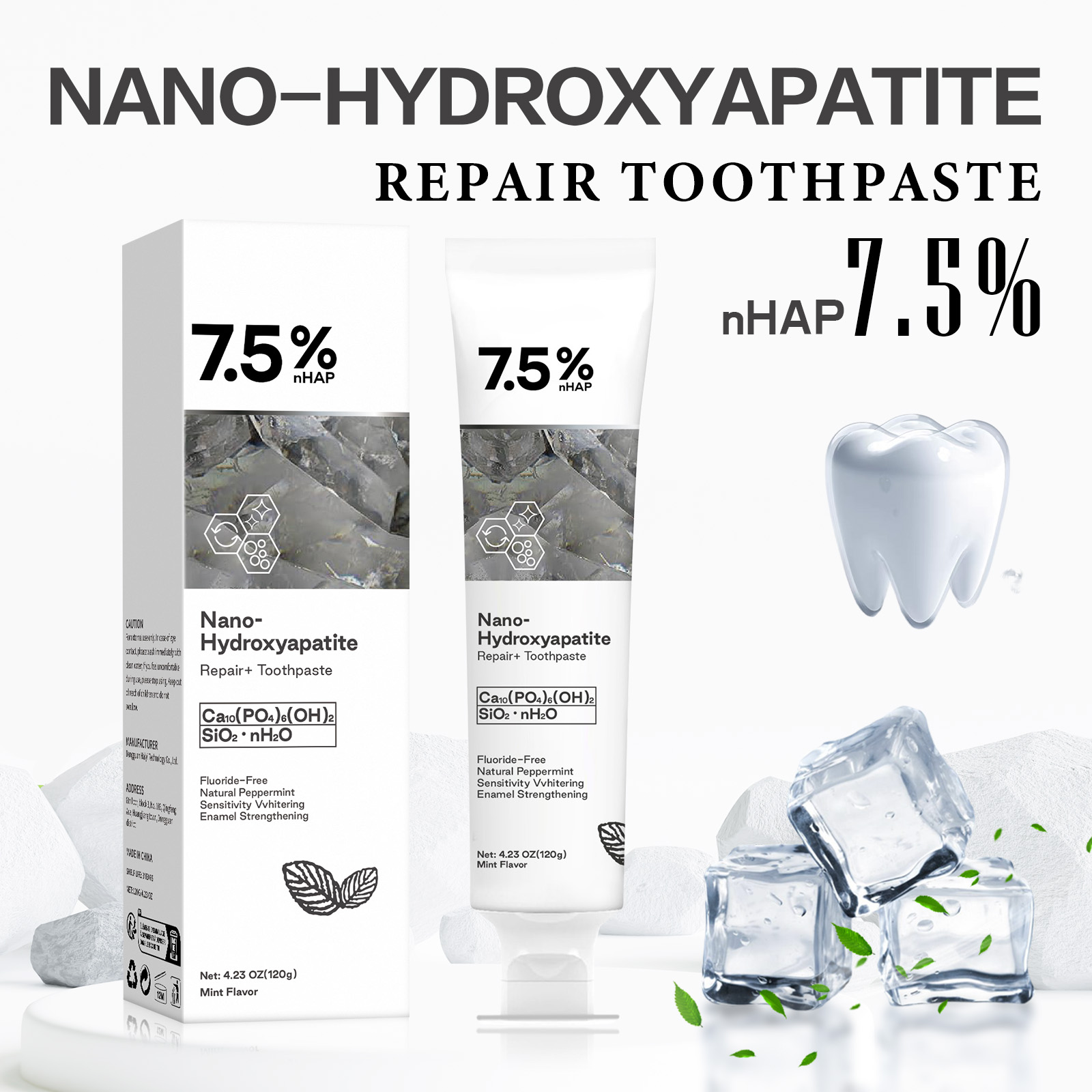 Nano Hydroxyapatite Toothpaste - đánh giá và giá Teeth Whitening With Peroxide