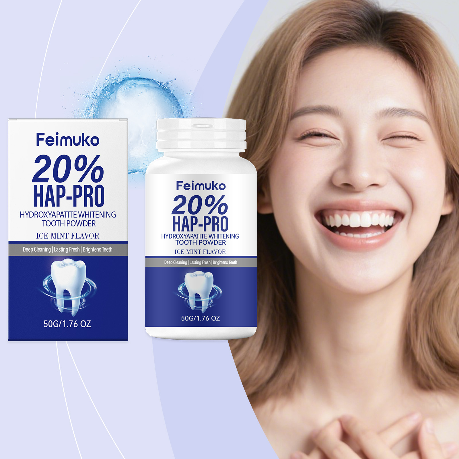 20% Hydroxyapatite Tooth Powde - đánh giá và giá Teeth Paint Whitening