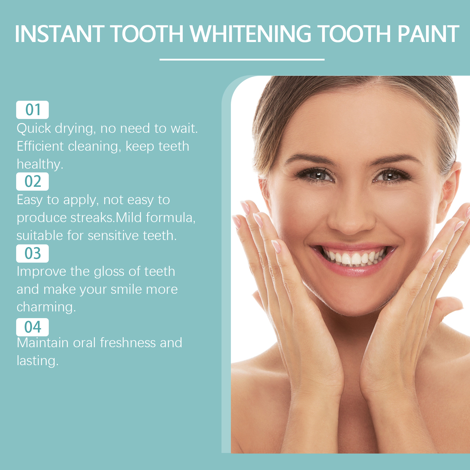 Instant Teeth Whitening Paint  - đánh giá và giá Teeth Paint Whitening