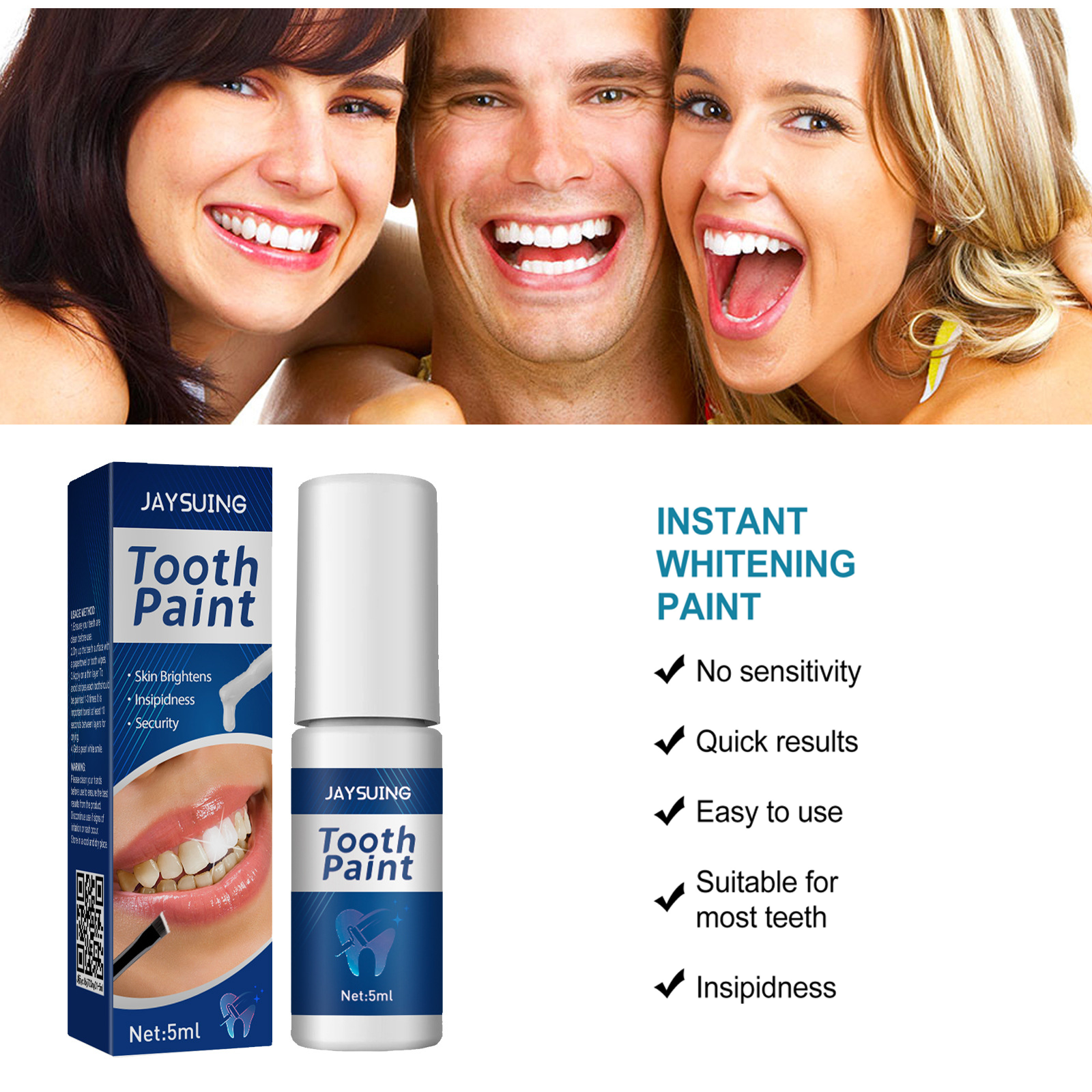 Teeth Brighten Paint Instantly - đánh giá và giá Teeth Whitening With Peroxide