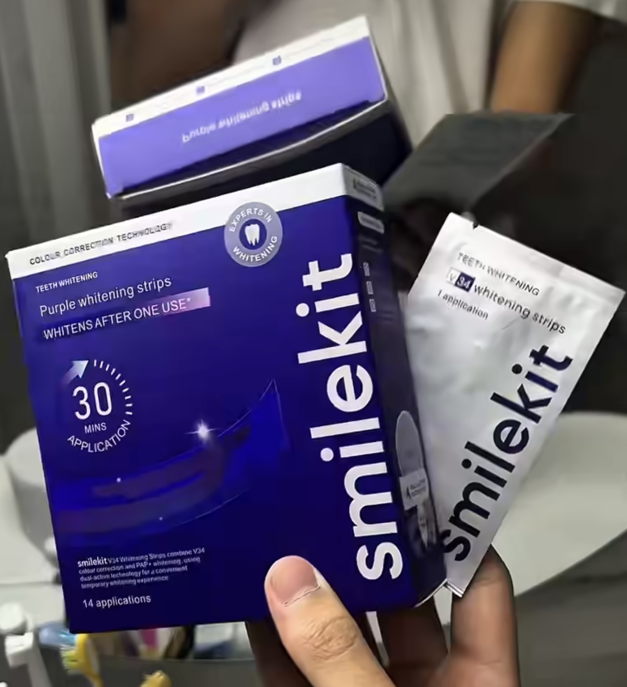 V34 Purple Teeth Whitening Sti - đánh giá và giá Teeth Whitening With Peroxide