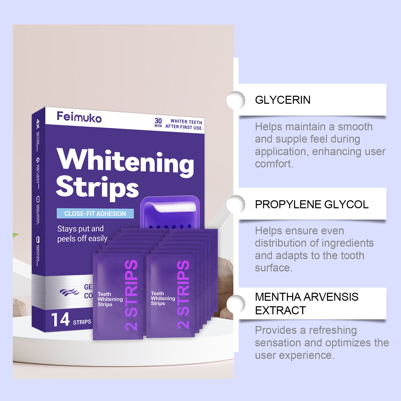 Purple Teeth Whitening Strips  - đánh giá và giá Teeth Whitening Gels Used By Dentists