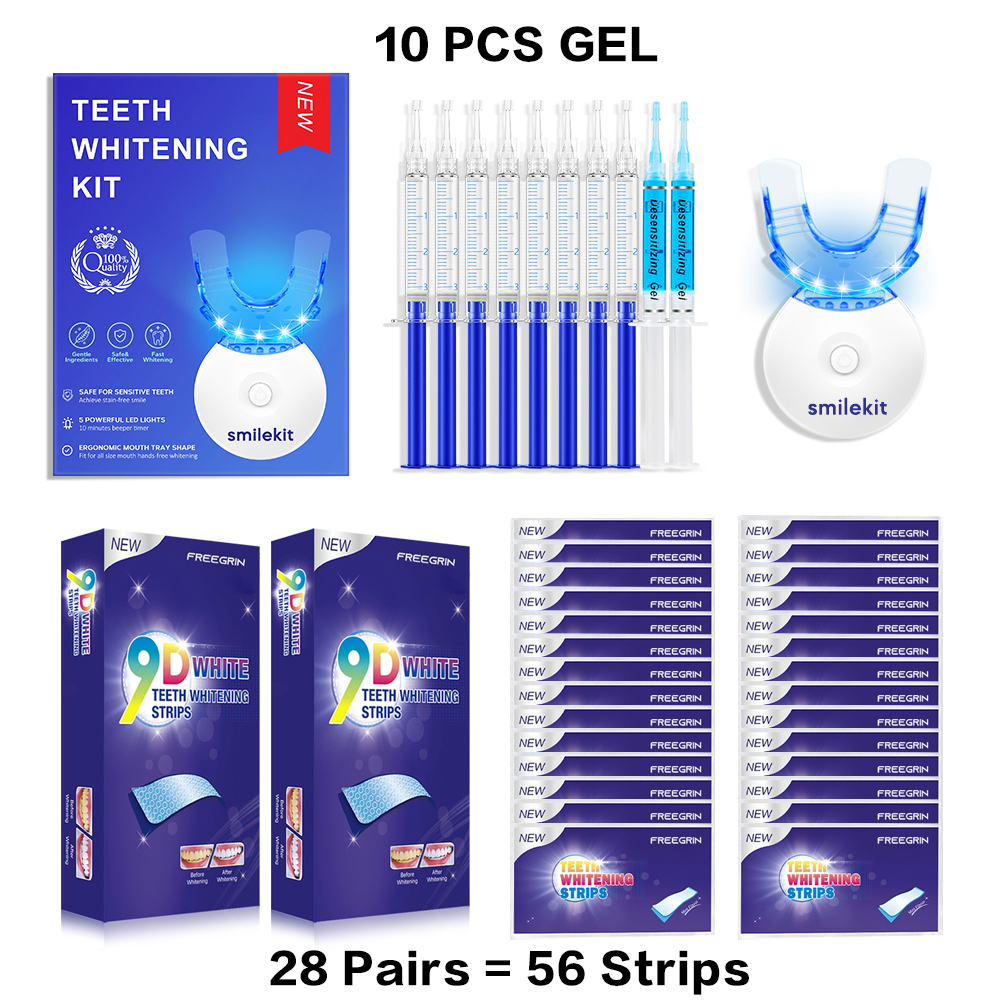 Teeth Whitening Kit - 5X LED L - đánh giá và giá Teeth Whitening Strips