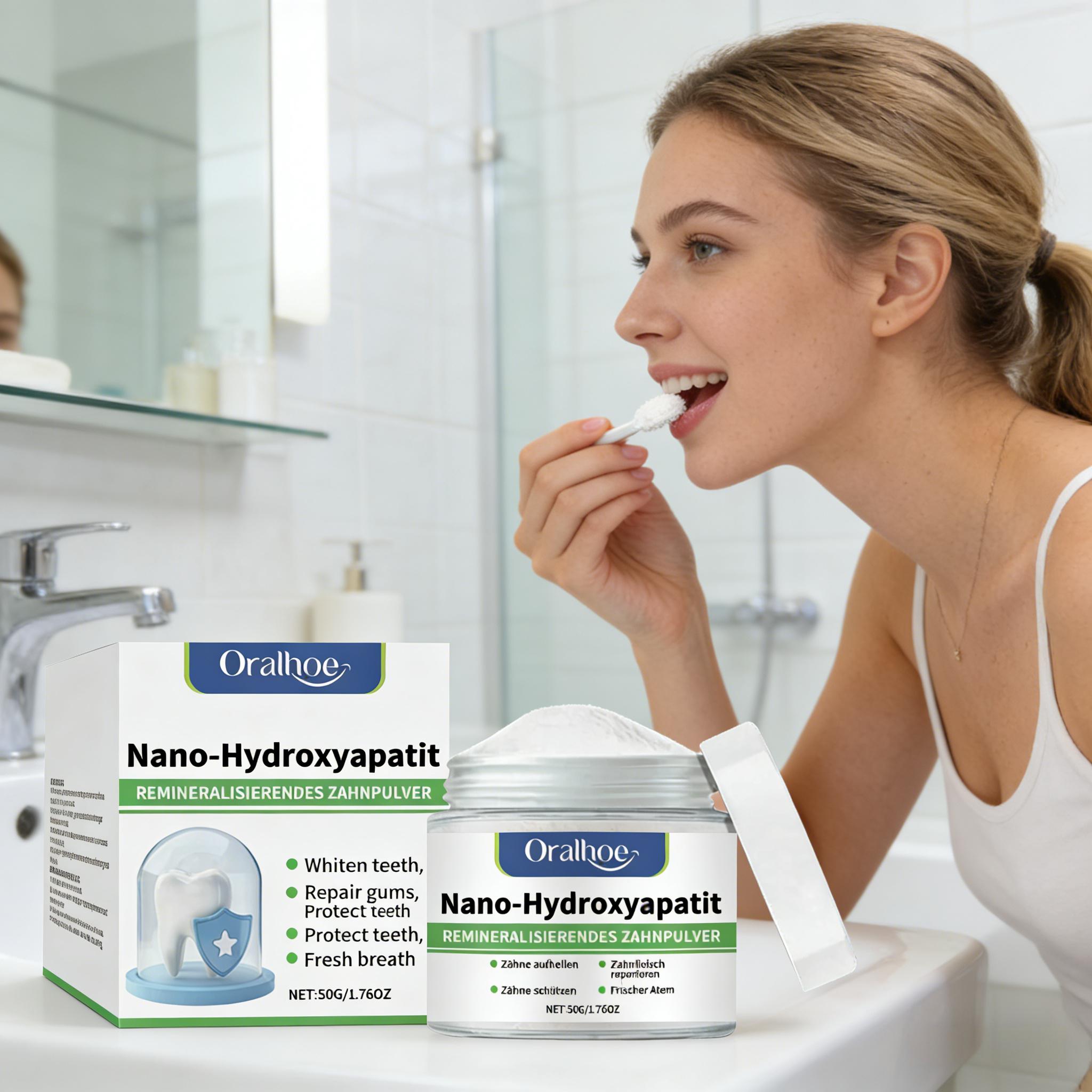 Oralhoe Whitening Tooth Powder - đánh giá và giá Teeth Paint Whitening