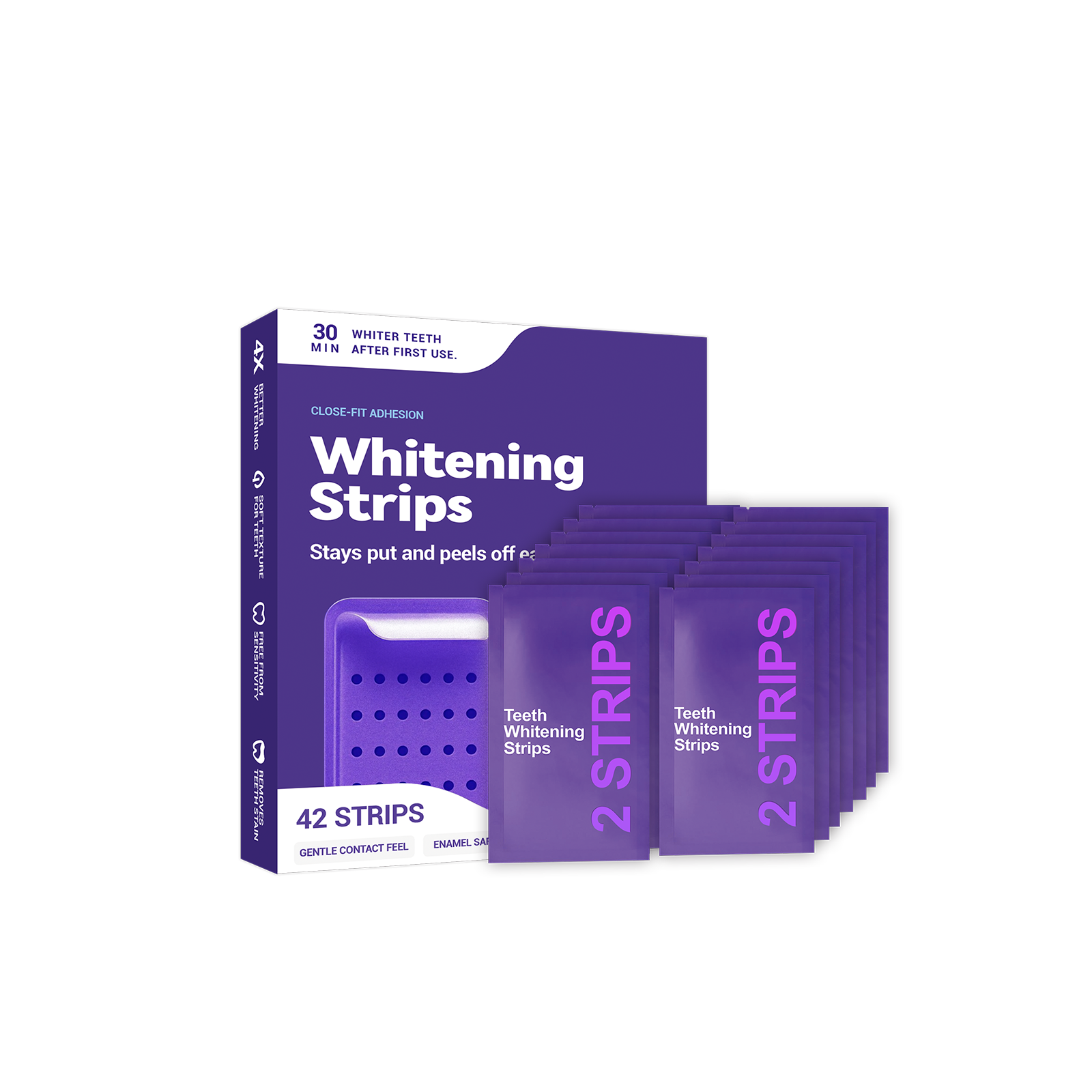 Purple Teeth Whitening Strips  - đánh giá và giá Teeth Whitening Strips