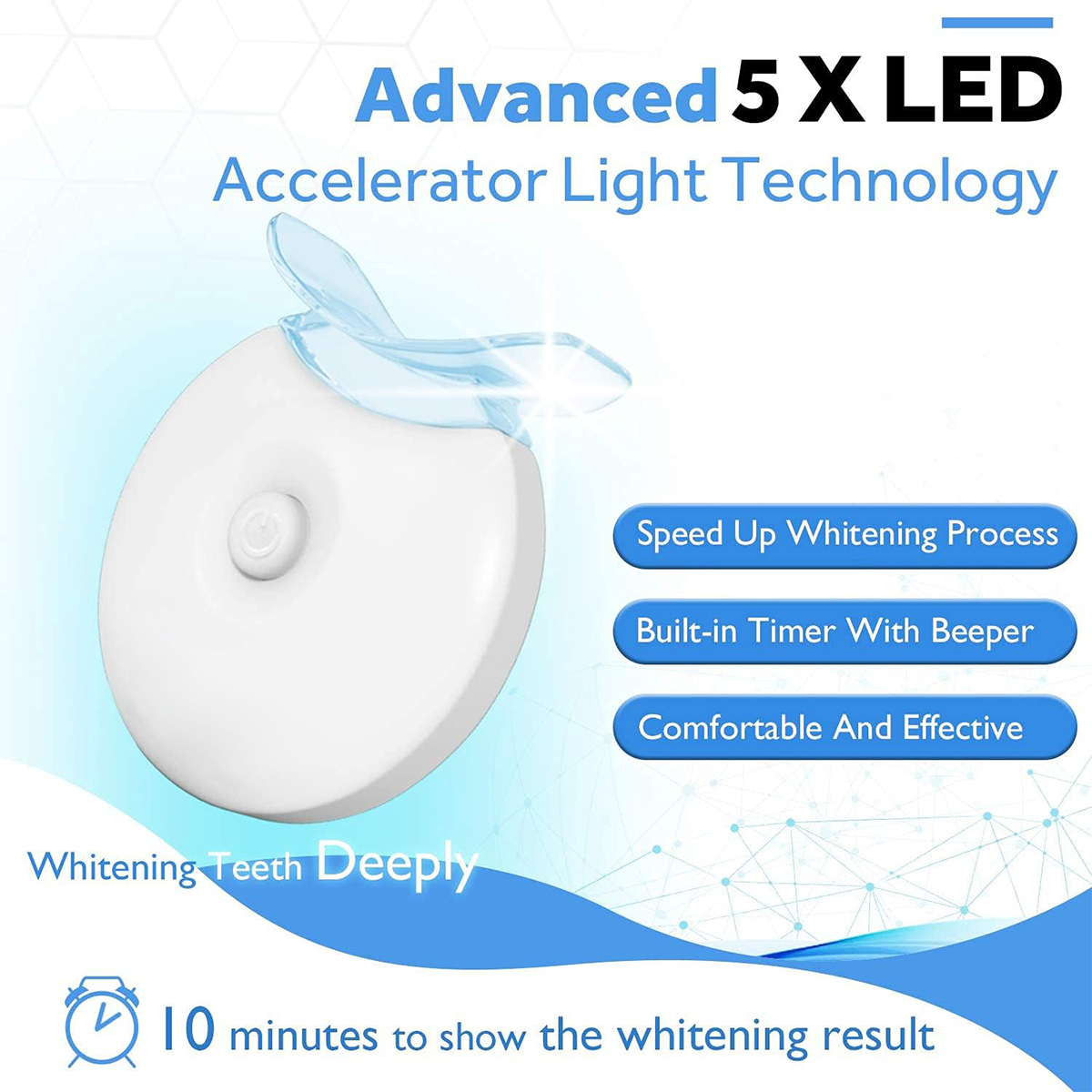 Teeth Whitening Kit - 5X LED L - đánh giá và giá Teeth Whitening Kit At Home