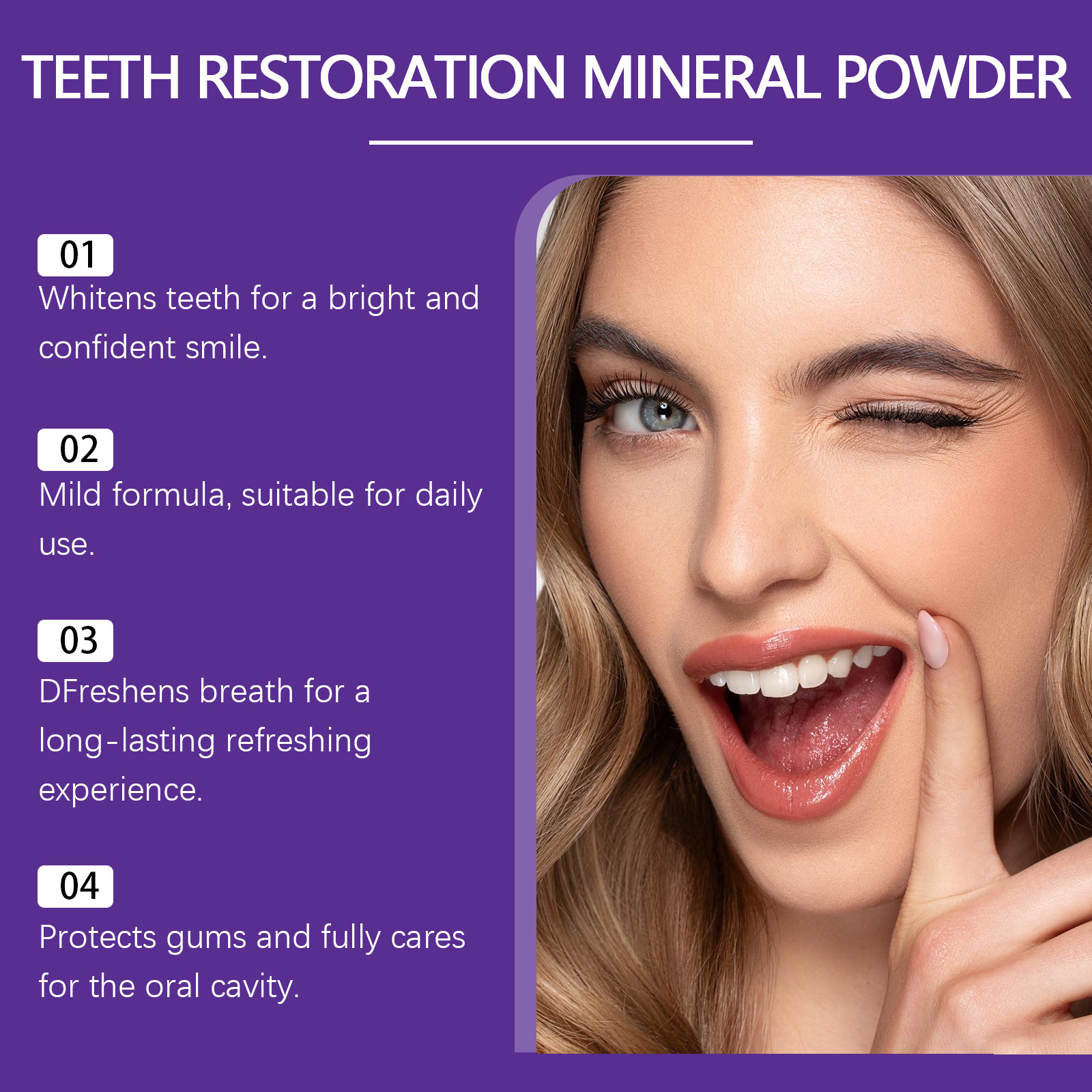 Teeth Restoration Mineral Powd - đánh giá và giá Teeth Whitening Lab