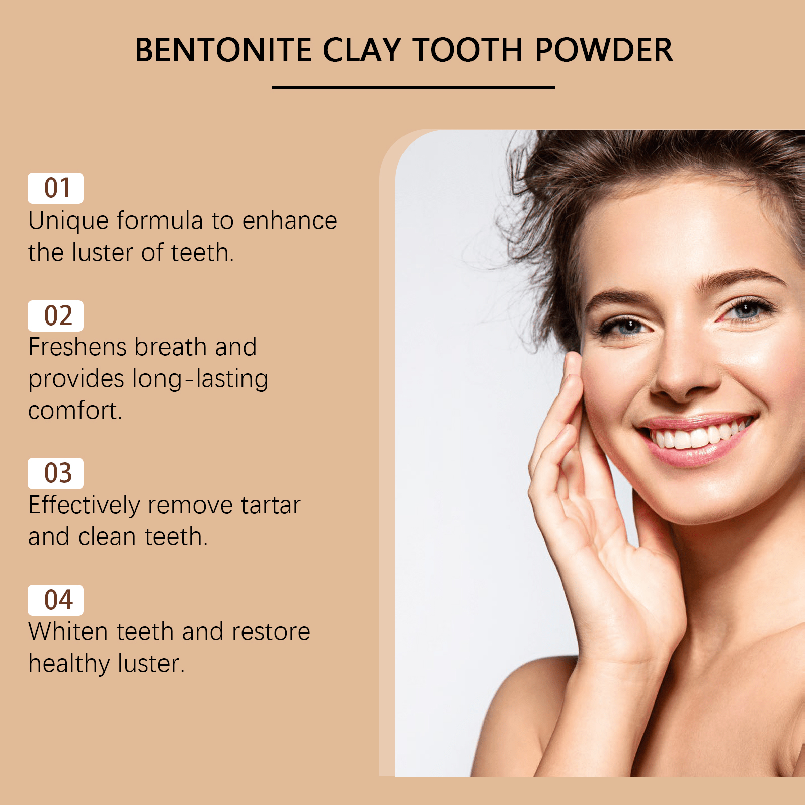 Natural Bentonite Clay Teeth P - đánh giá và giá Teeth Whitening Promotion