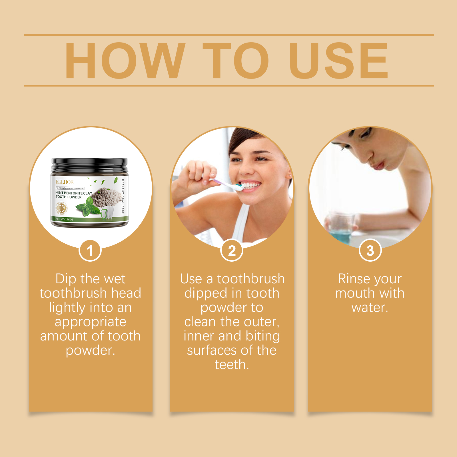Natural Bentonite Clay Teeth P - đánh giá và giá Teeth Whitening Promotion