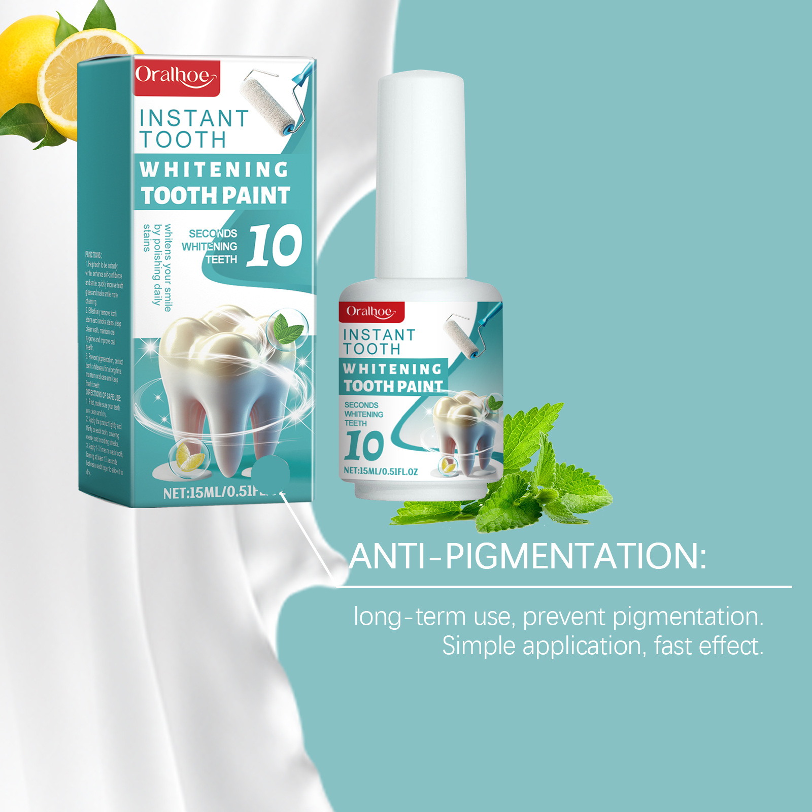 ORALHOE Instant White Tooth Pa - đánh giá và giá Teeth Paint Whitening
