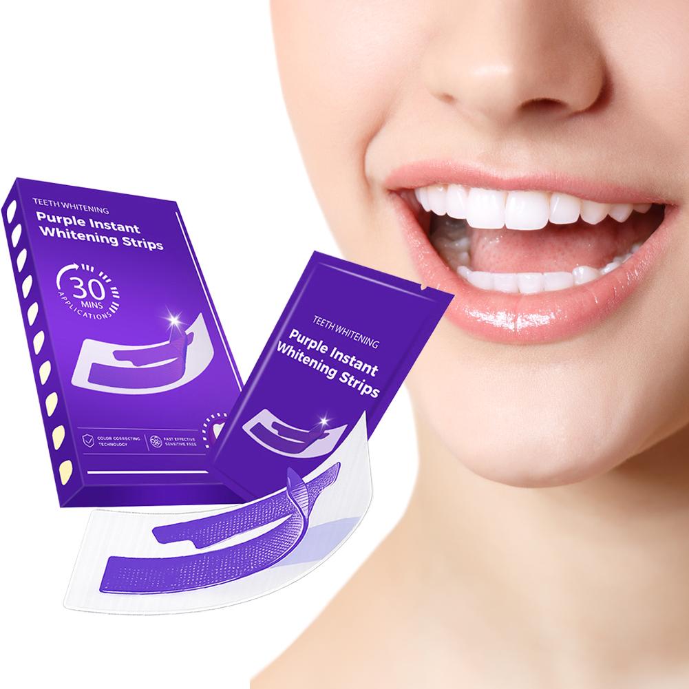 42Pairs Purple Teeth Whitening - đánh giá và giá Teeth Whitening With Hydrogen Peroxide