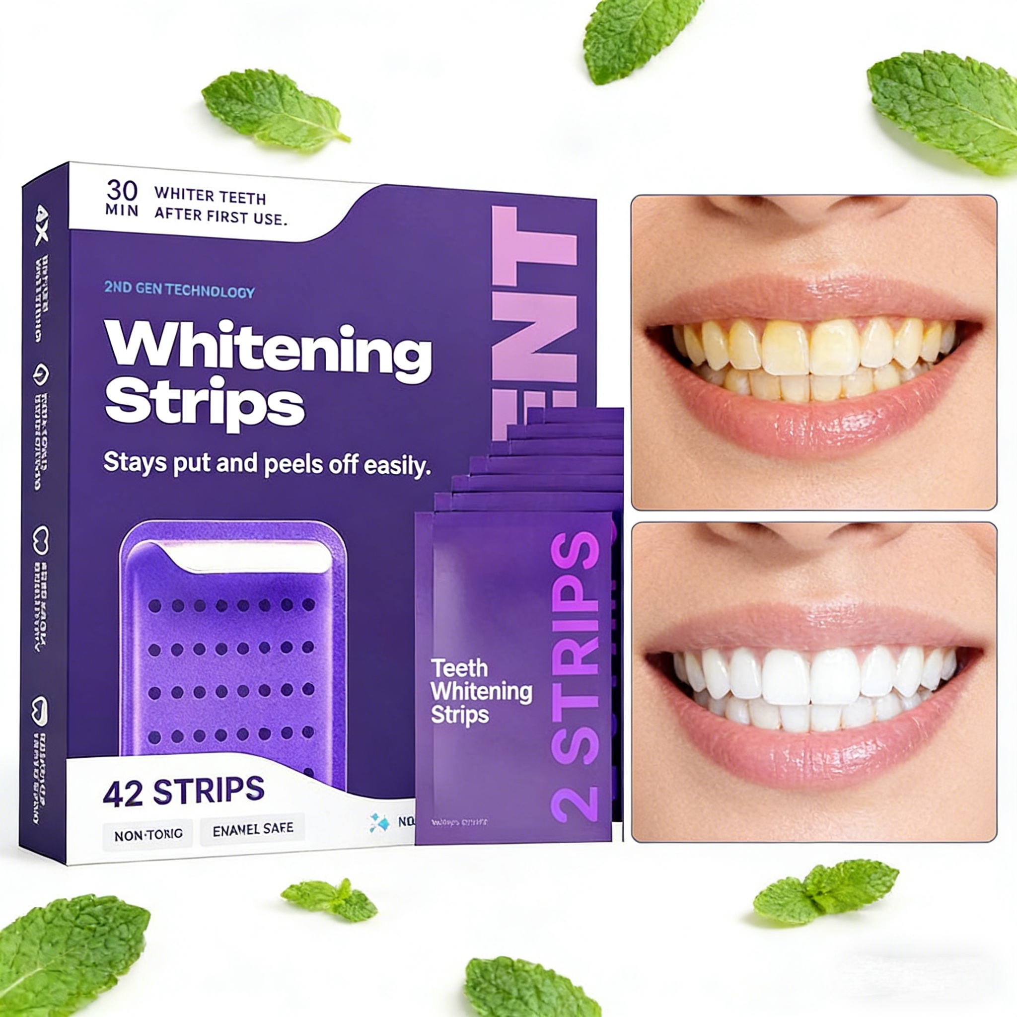 Purple Formula Teeth Whitening - đánh giá và giá Teeth Whitening Strips