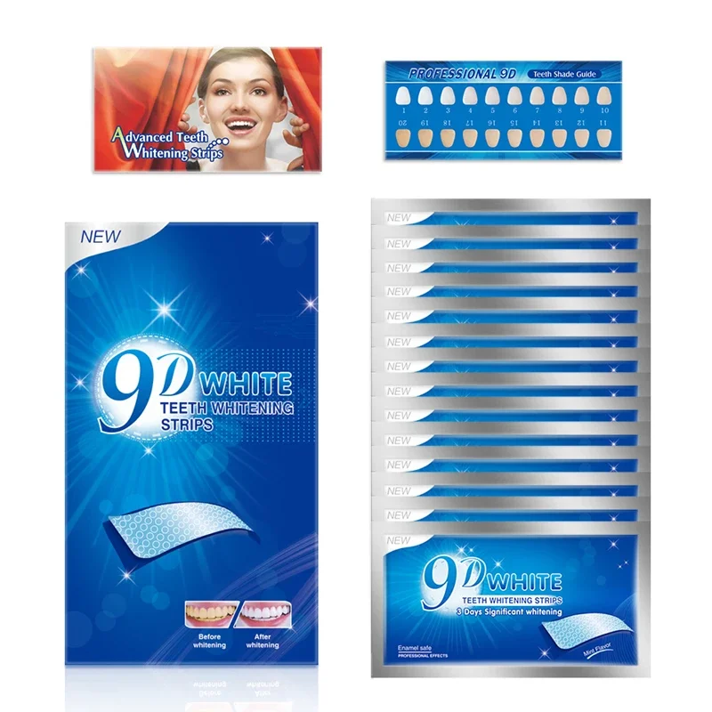 9D Teeth Whitening Strips Toot - đánh giá và giá Teeth Whitening Gels Used By Dentists