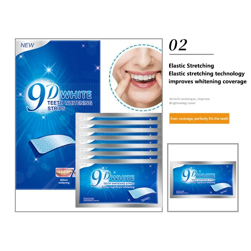 9D Teeth Whitening Strips Toot - đánh giá và giá Teeth Whitening Gels Used By Dentists