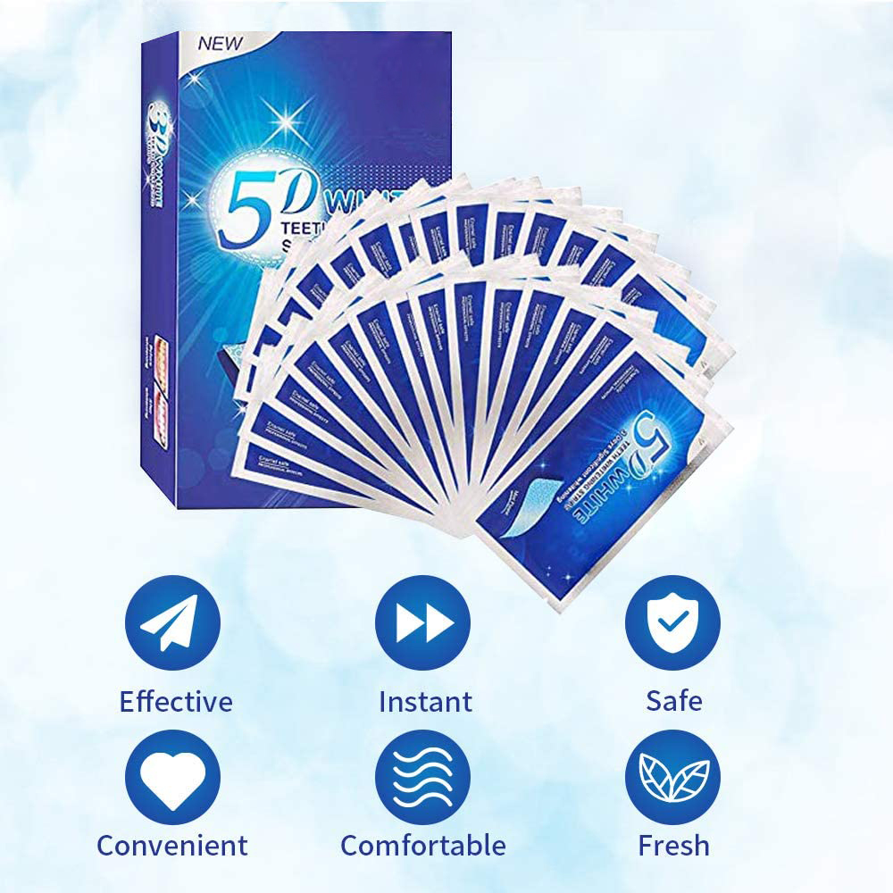 5D White Teeth Whitening Strip - đánh giá và giá Teeth Whitening With Peroxide