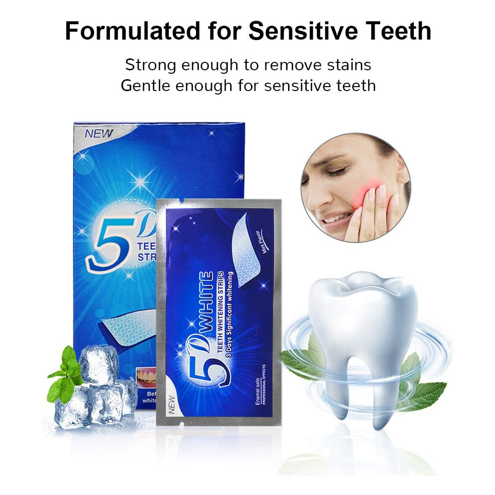 5D White Teeth Whitening Strip - đánh giá và giá Teeth Whitening With Peroxide
