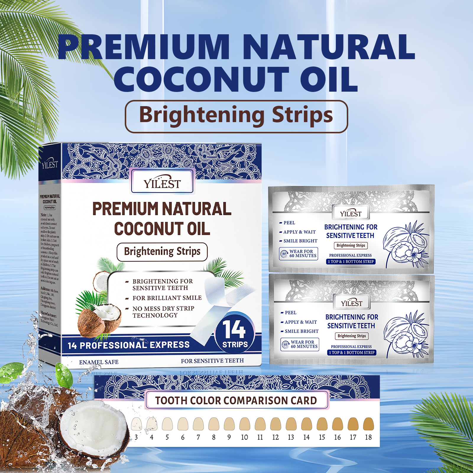 Teeth Whitening Strips 14pcs C - đánh giá và giá Teeth Whitening Strips