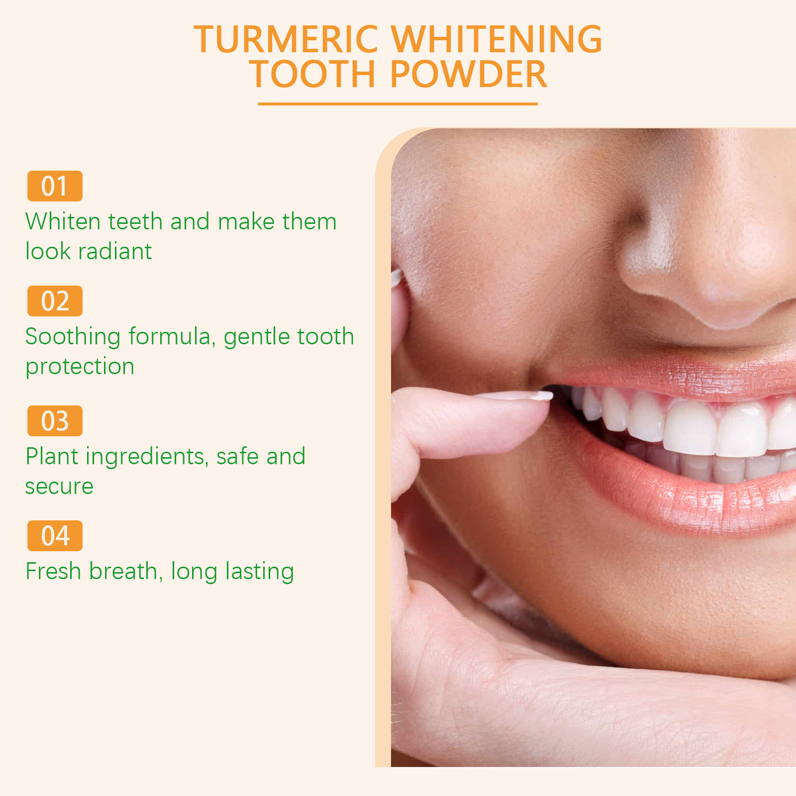 Oralhoe Turmeric Teeth Cleanin - đánh giá và giá Teeth Whitening Promotion