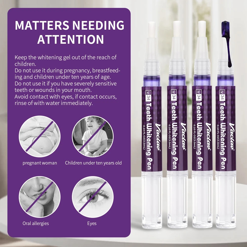 Vaclav V34 Purple teeth whiten - đánh giá và giá Teeth Whitening With Peroxide