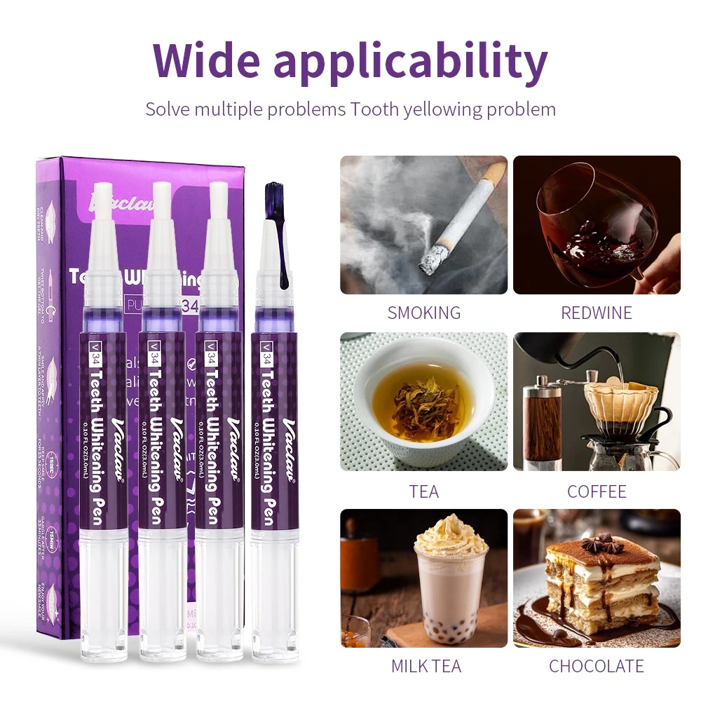 Vaclav V34 Purple teeth whiten - đánh giá và giá Teeth Whitening With Peroxide